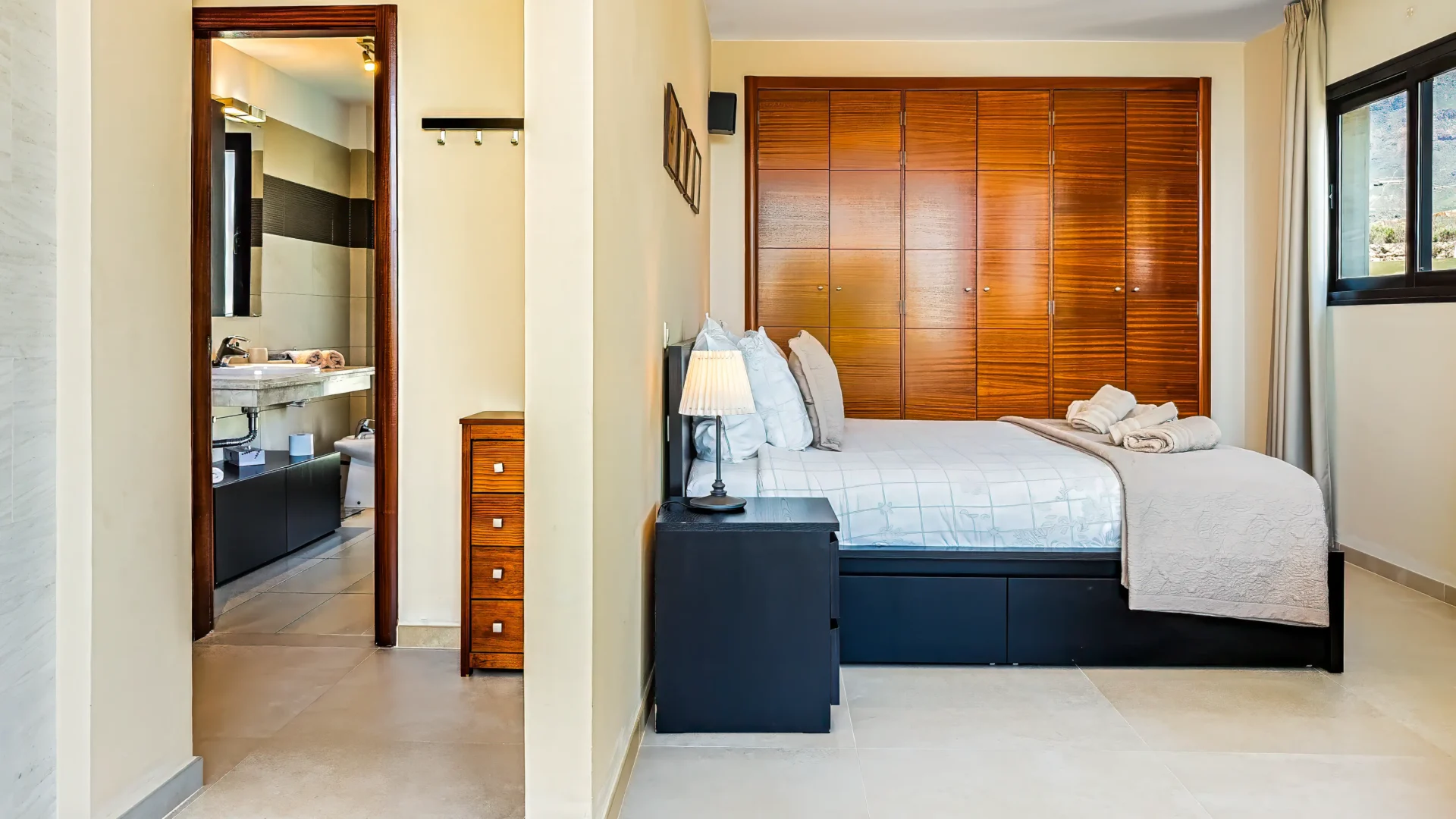 En-suite master bedroom at Villa Julia, Tenerife
